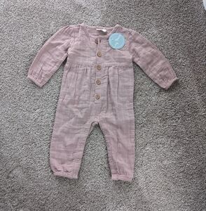 NWT City Mouse Baby Girl Pink Romper Sz. 9-12 Months